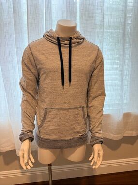 Express Men’s Large Blue Heather Pullover Hoodie Sweatshirt size large